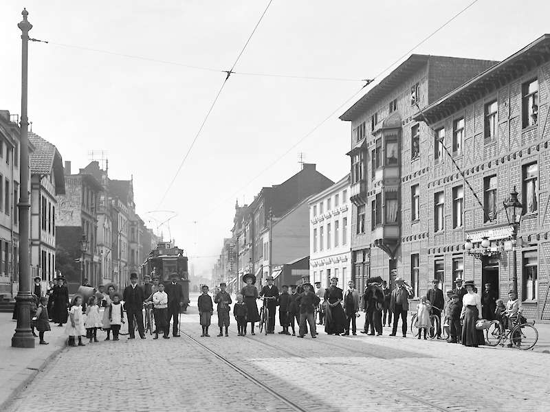 Venloer Straße/Ehrenfeld, 1909 - (Fotograf:in unbekannt, gemeinfrei) - 