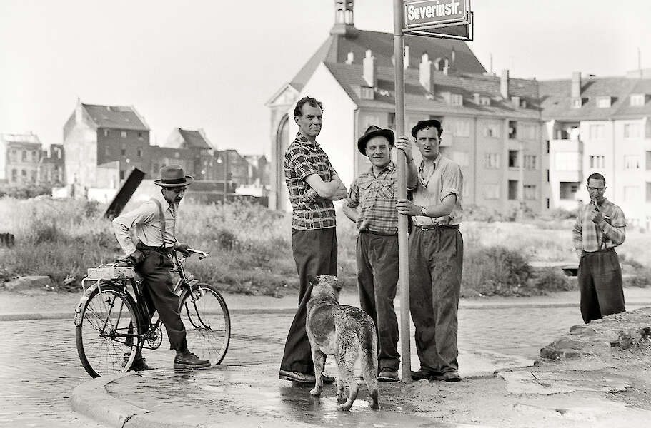 Chargesheimer, Köln, Severinstraße/Landsbergstraße Sommer 1956