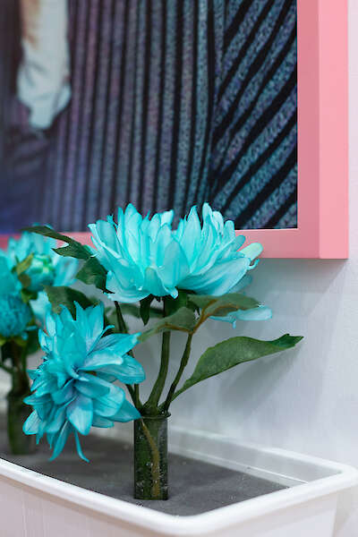 Datailansicht, BLUE DAHLIA_, 2022, Antonia Gruber